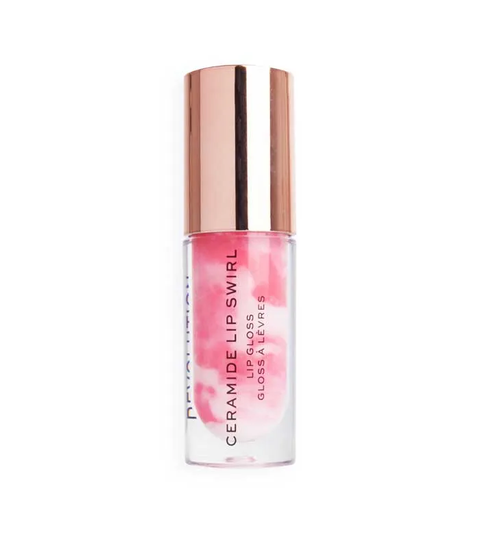 REVOLUTION  BRILLO DE LABIOS CERAMIDE LIP SWIRL  SWEET SOFT PINK