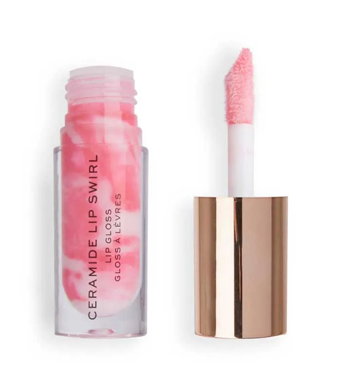 REVOLUTION  BRILLO DE LABIOS CERAMIDE LIP SWIRL  SWEET SOFT PINK