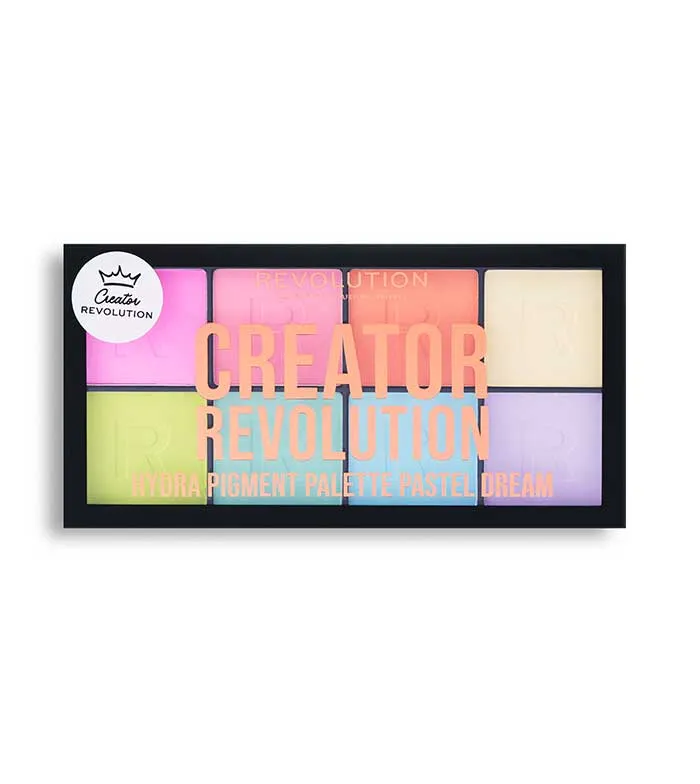 REVOLUTION  *CREATOR*  PALETA DE PIGMENTOS HYDRA PIGMENT PALETTE  PASTEL DREAM