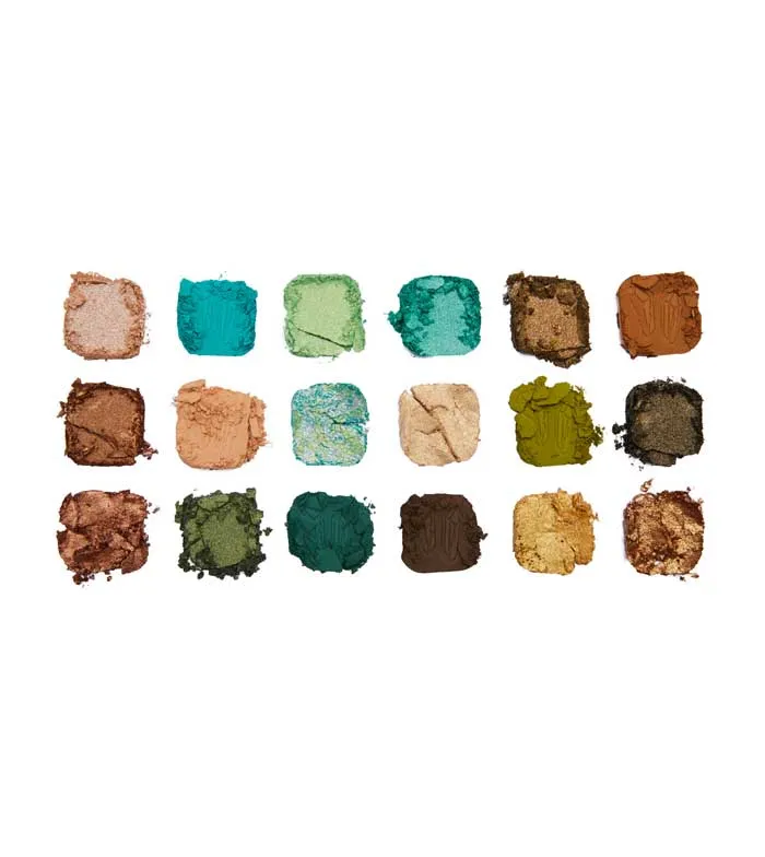 REVOLUTION  *CRYSTAL AURA*  PALETA DE SOMBRAS FOREVER FLAWLESS  AVENTURINE