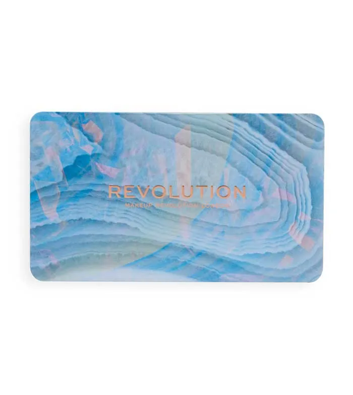 REVOLUTION  *CRYSTAL AURA*  PALETA DE SOMBRAS FOREVER FLAWLESS  AVENTURINE