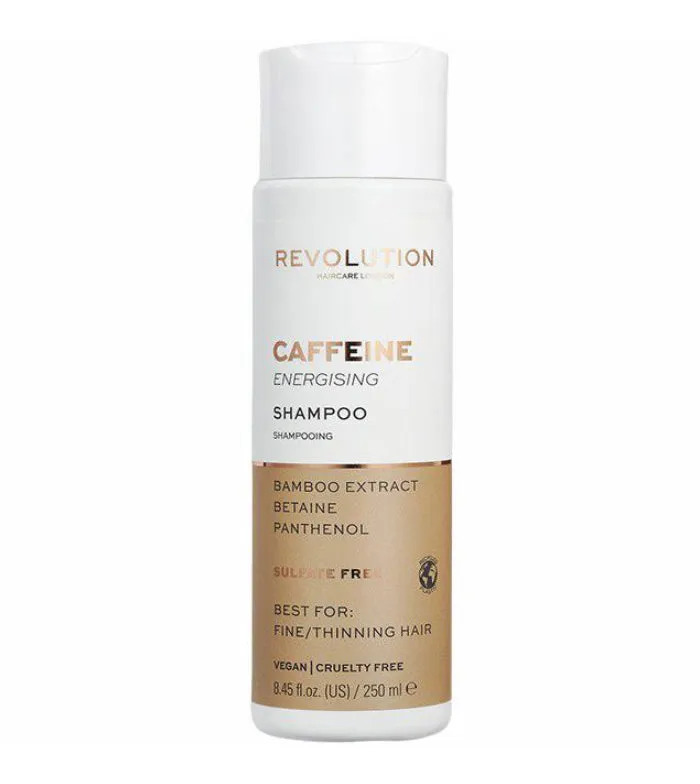 REVOLUTION HAIRCARE  CHAMPú ENERGIZANTE CAFFEINE  CABELLOS FINOS