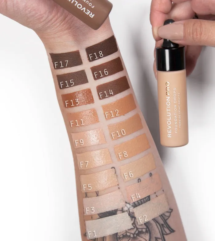 REVOLUTION PRO  BASE DE MAQUILLAJE DROPS  F17