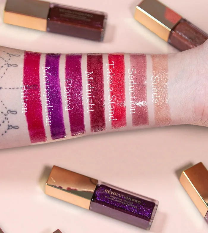 REVOLUTION PRO  BRILLO DE LABIOS ALL THAT GLISTENS HYDRATING  MIDNIGHT