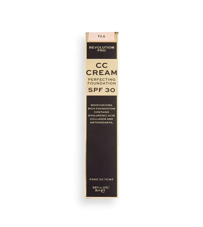 REVOLUTION PRO  CC CREAM PERFECTING FOUNDATION SPF 30  F2.5