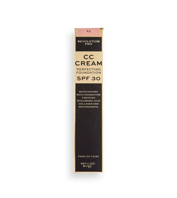 REVOLUTION PRO  CC CREAM PERFECTING FOUNDATION SPF 30  F3