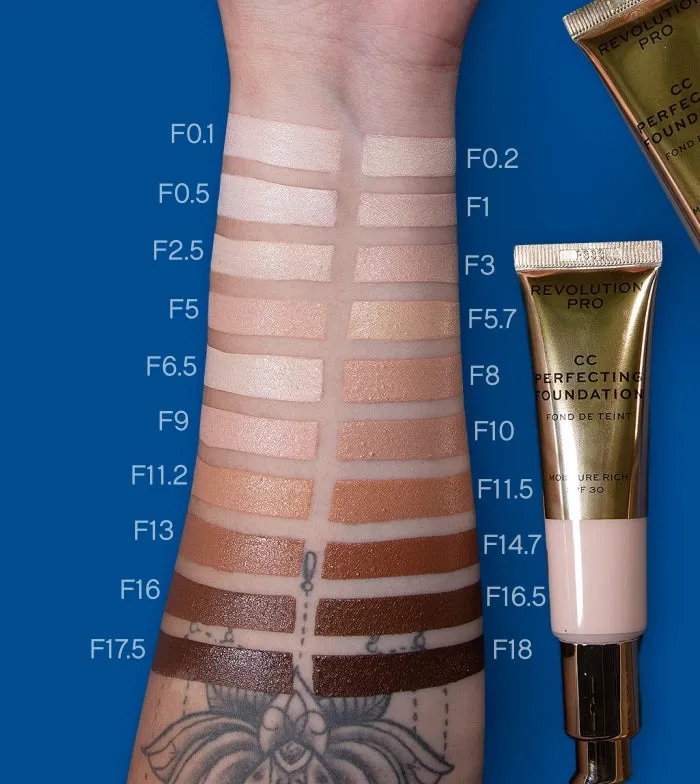 REVOLUTION PRO  CC CREAM PERFECTING FOUNDATION SPF 30  F3
