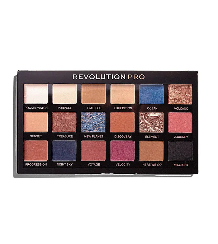 REVOLUTION PRO  PALETA DE SOMBRAS DE OJOS REGENERATION  TRENDS AZURE