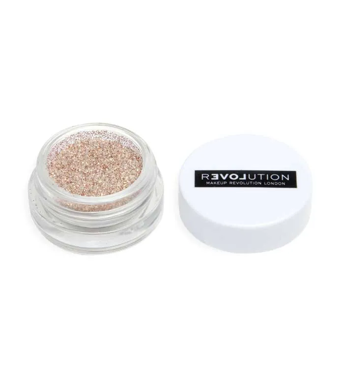 REVOLUTION RELOVE  *EUPHORIC*  GLITTER IRIDISCENTE MULTIUSOS  GOLD STAR