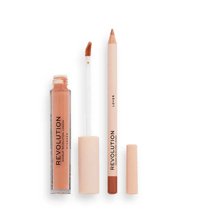 REVOLUTION  SET DE LABIOS LIP CONTOUR  LOVER