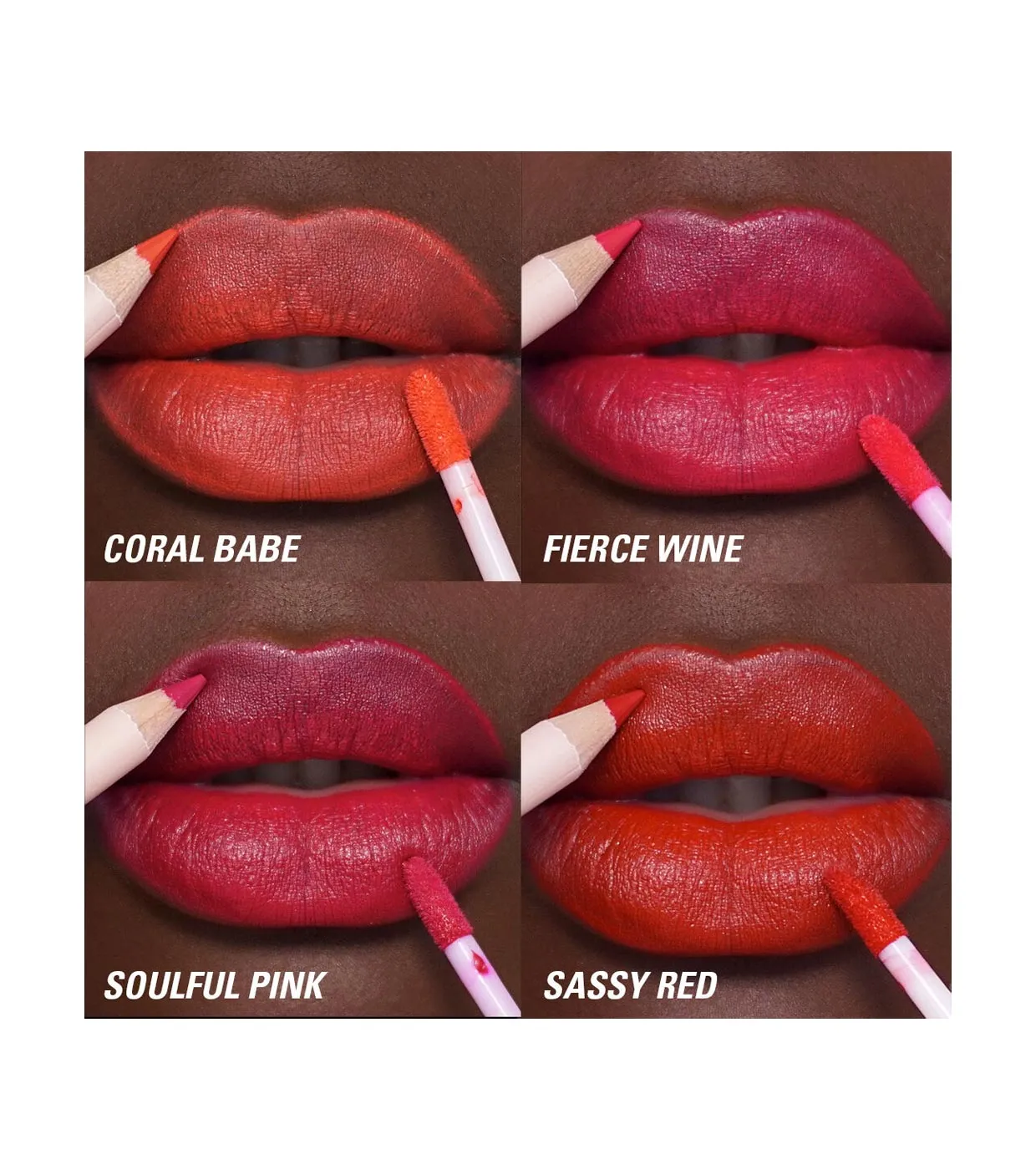 REVOLUTION  SET DE LABIOS LIP CONTOUR  SASSY RED