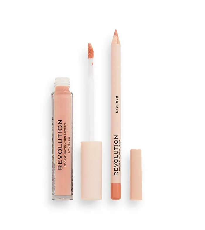 REVOLUTION  SET DE LABIOS LIP CONTOUR  STUNNER