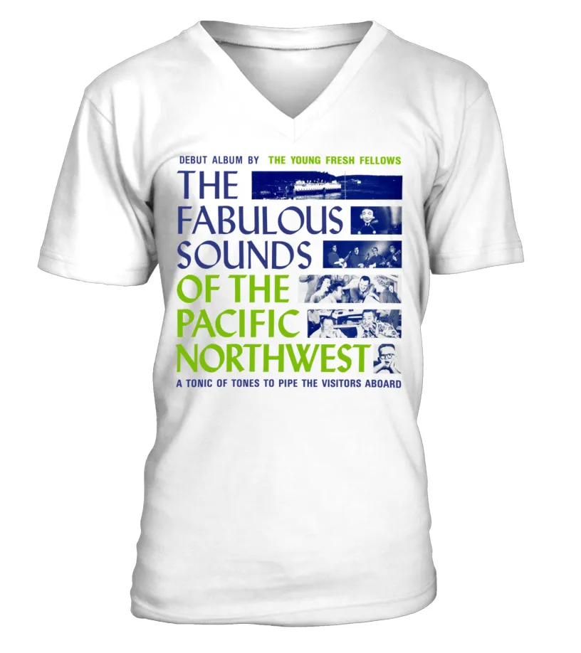 RK80SWTTHE YOUNG FRESH FELLOWS  THE FABULOUS SOUNDS OF THE PACIFIC NORTHWEST CAMISETA CUELLO EN V UNISEX