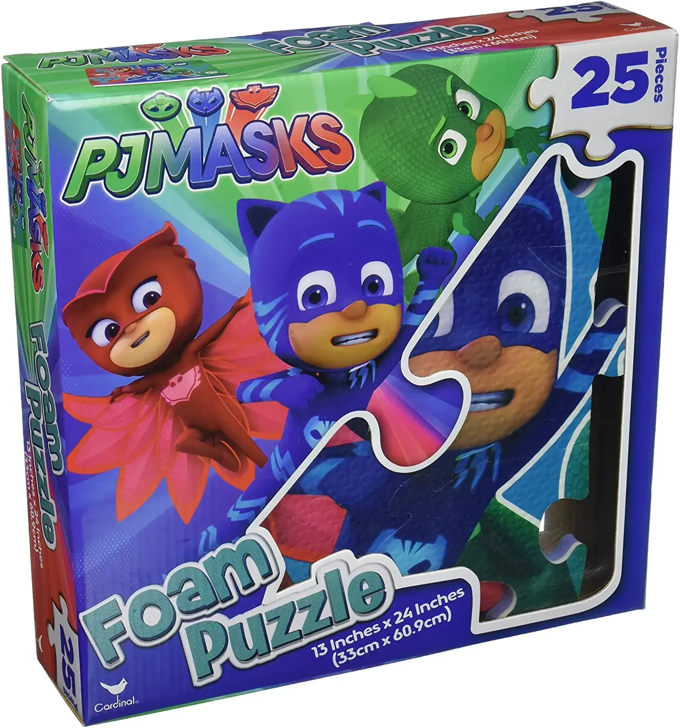 Rompecabezas de los heroes PJ Mask de foam 25 piezas +5a