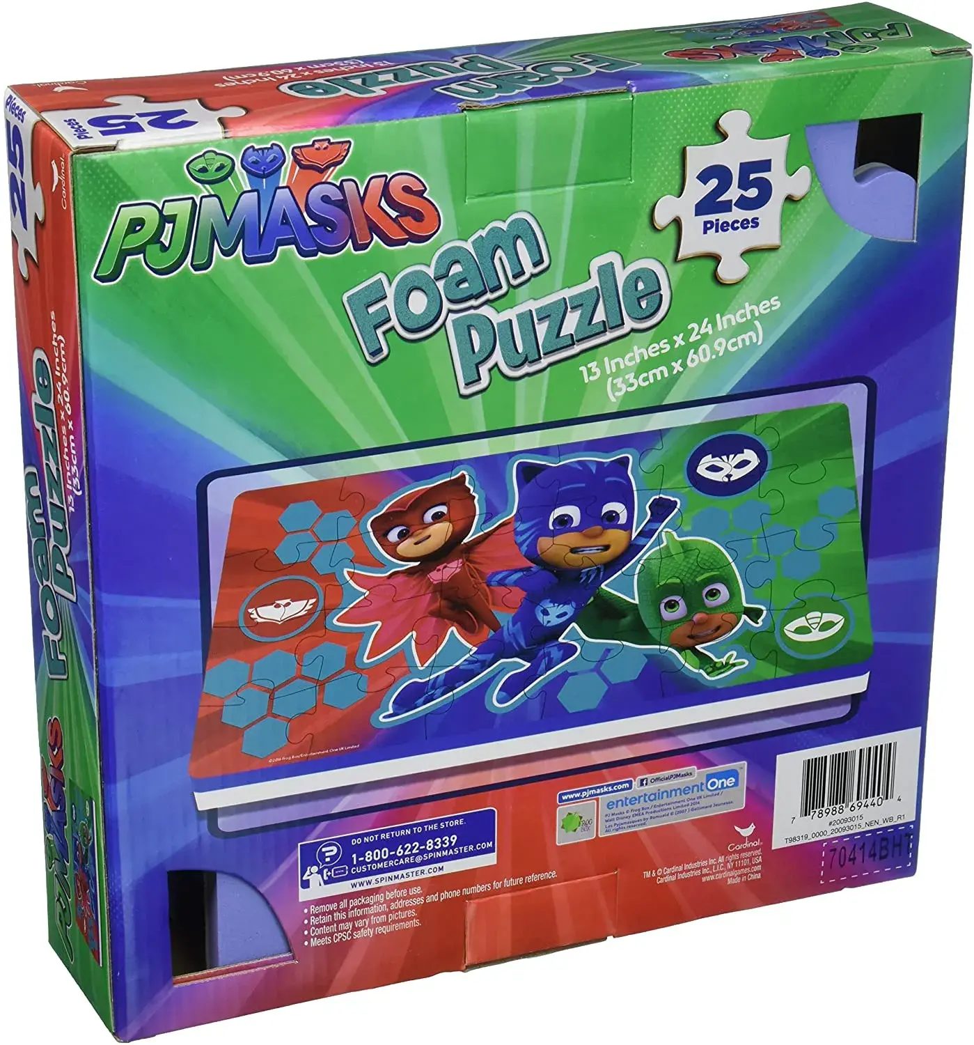 Rompecabezas de los heroes PJ Mask de foam 25 piezas +5a