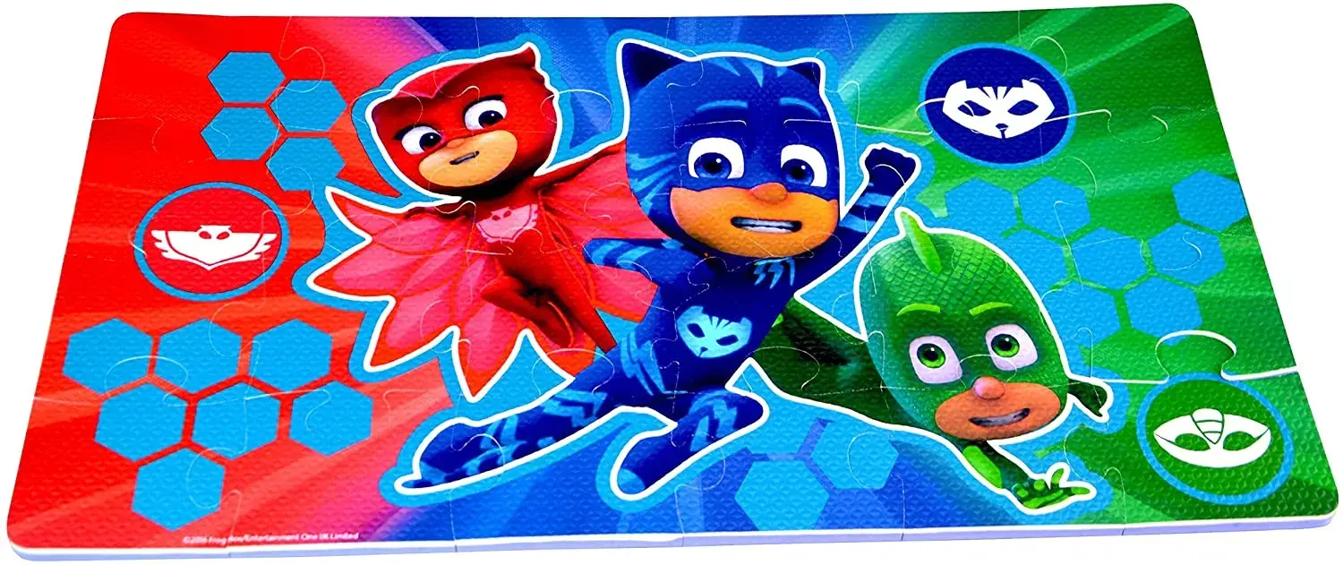 Rompecabezas de los heroes PJ Mask de foam 25 piezas +5a