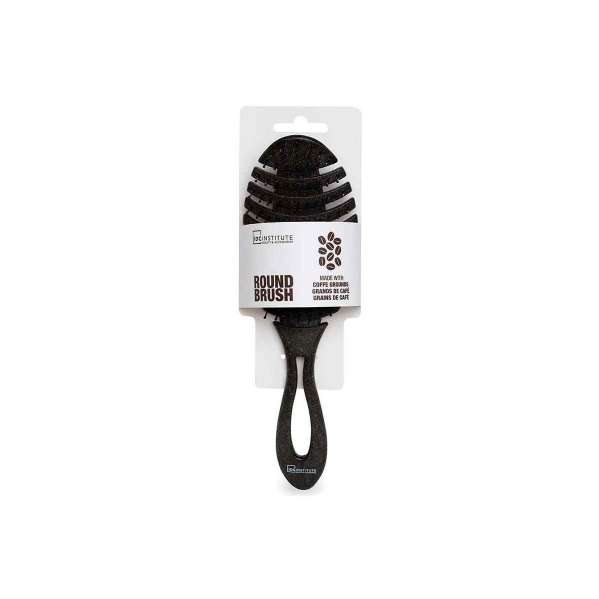 ROUND BRUSH FLEXIBLE HAIR BIOBASED COFFEE