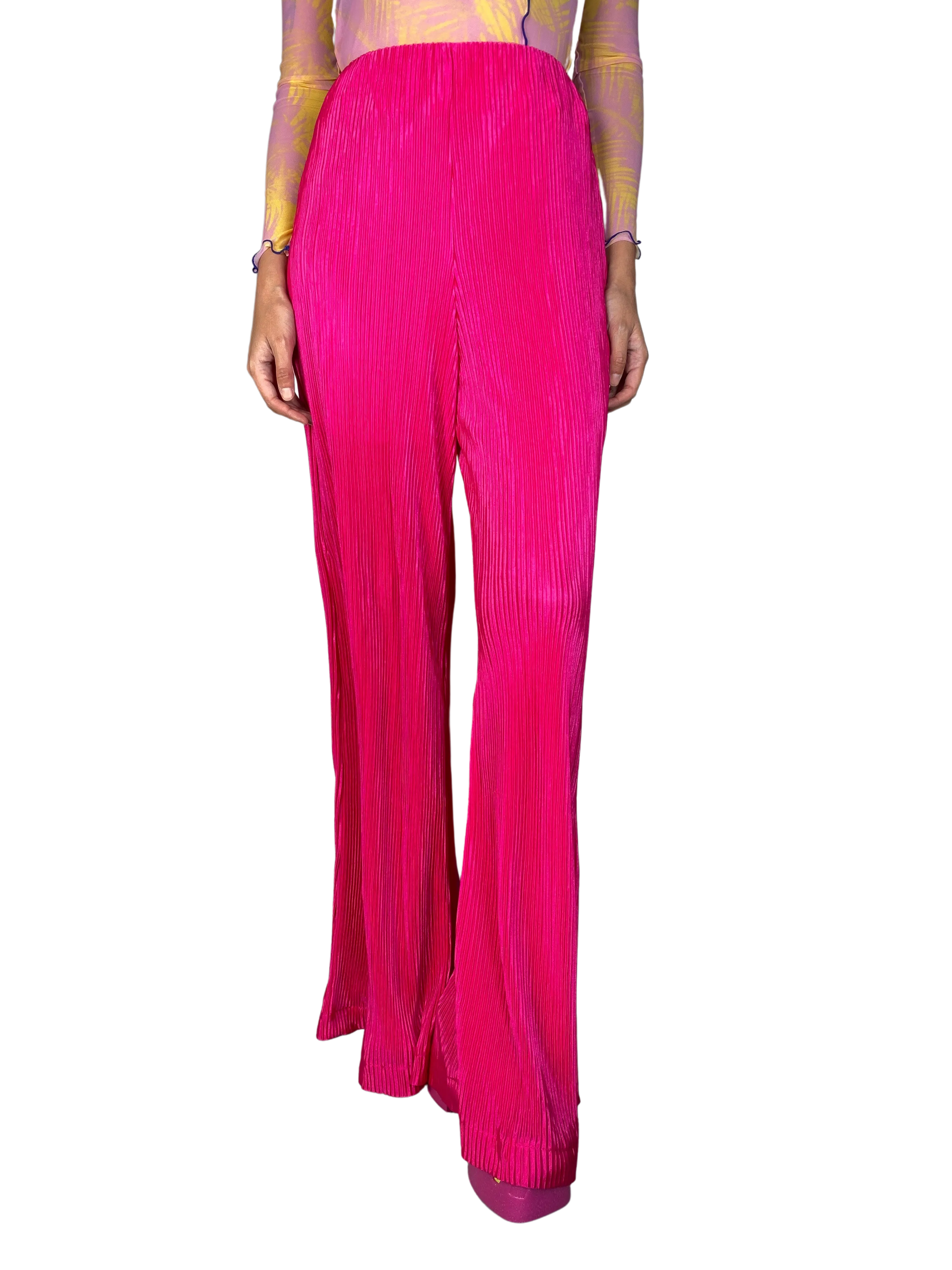 SAINT MALE Pantalón Plisado Fucsia