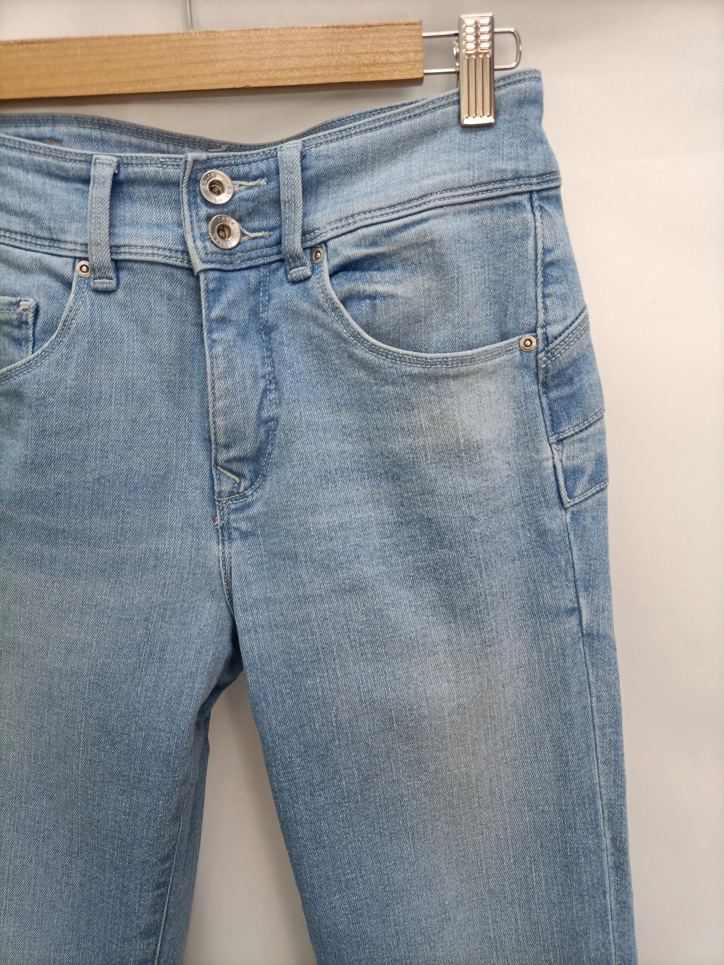 SALSA. Pantalón denim claro  T.37(34)