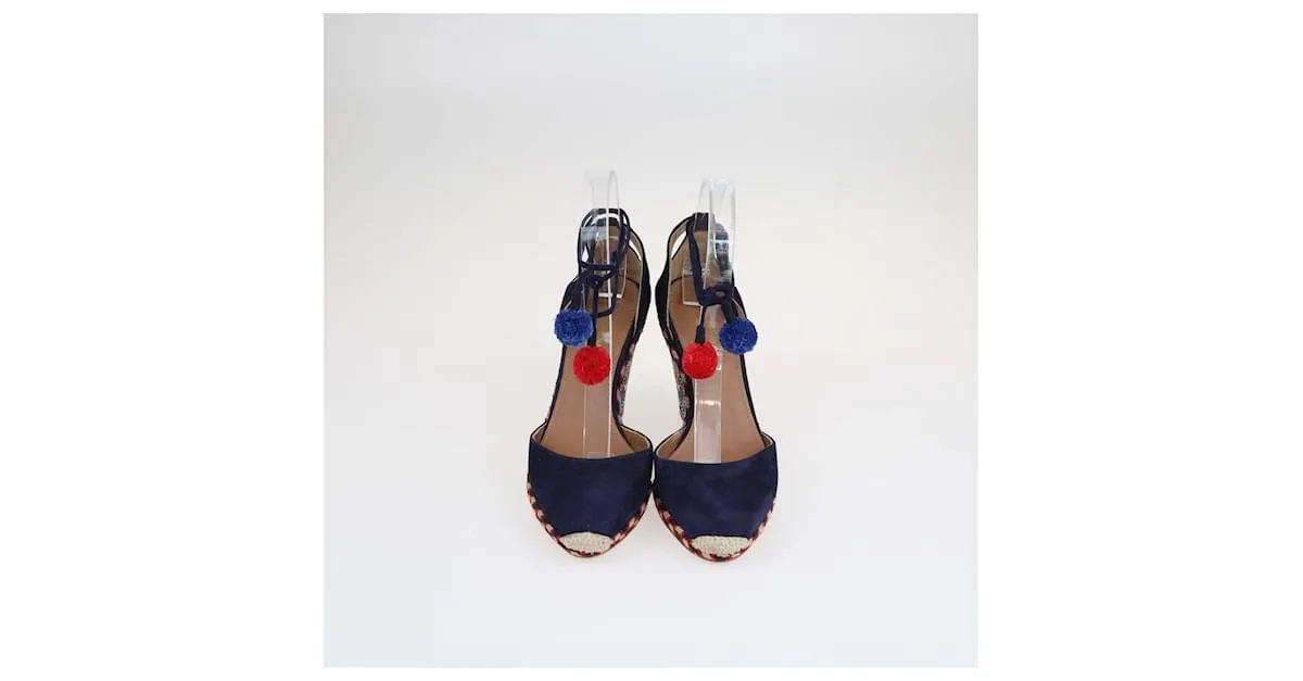 Sandalias de cuña Palm Beach multicolores Aquazzura 