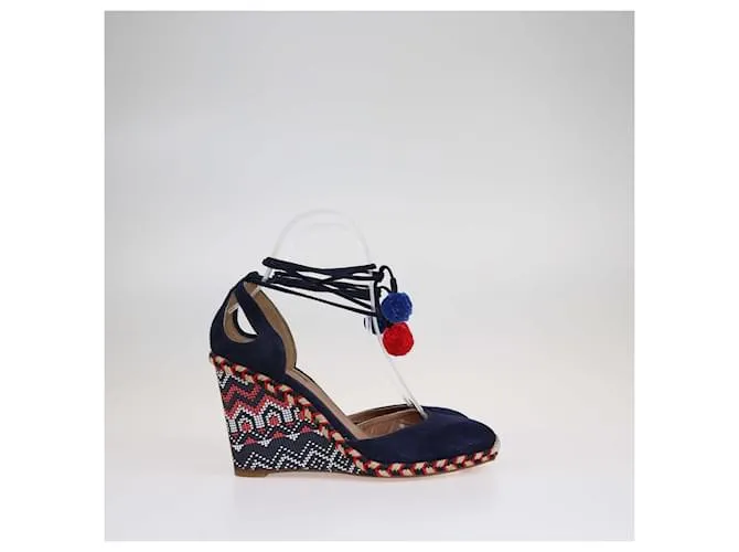 Sandalias de cuña Palm Beach multicolores Aquazzura 