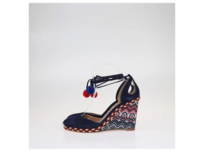 Sandalias de cuña Palm Beach multicolores Aquazzura 