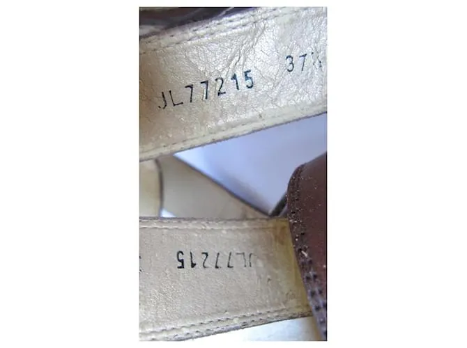 Sandalias de cuña STUART WEITZMAN 37 Castaño 