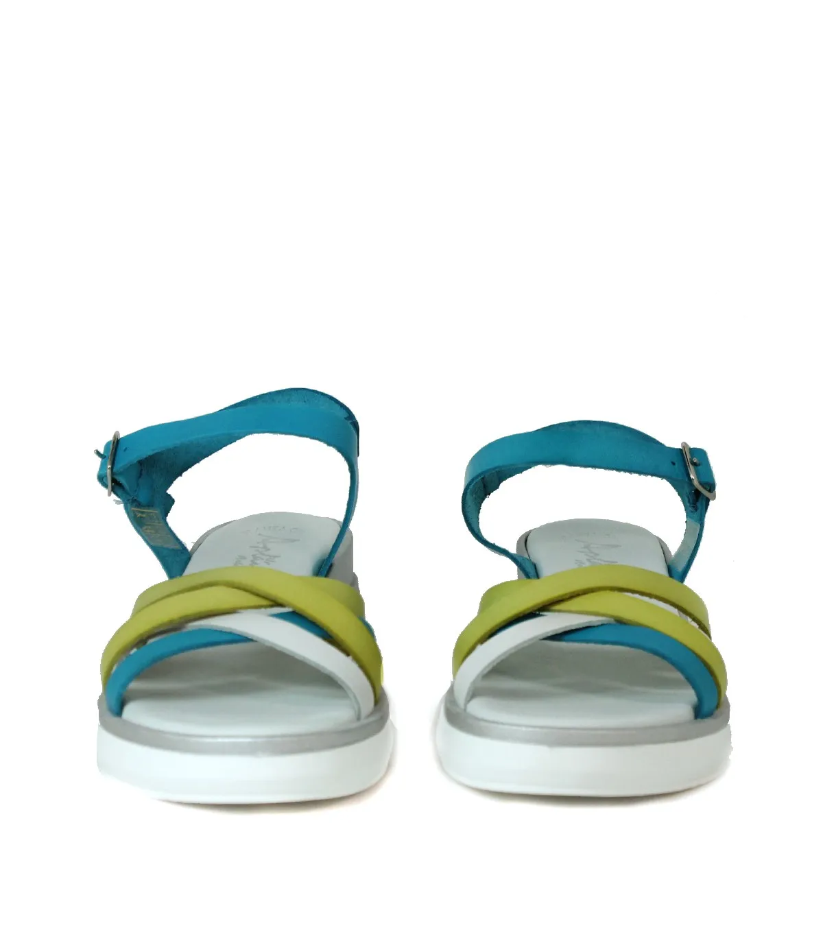 SANDALIAS DE GEL CON CUÑA VERDE APLAUSO 14590