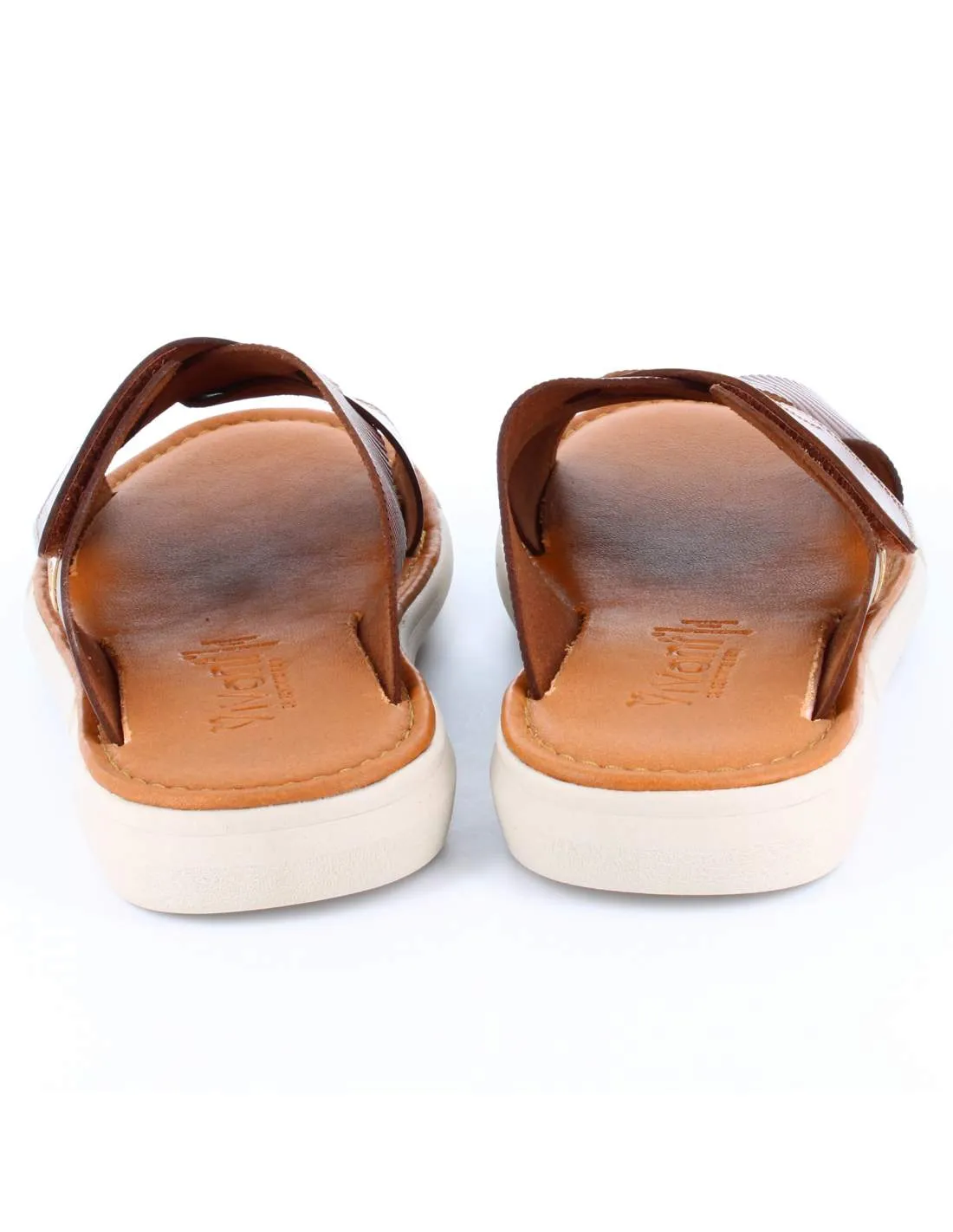 Sandalias Hombre Vaquetilla Nuez 70