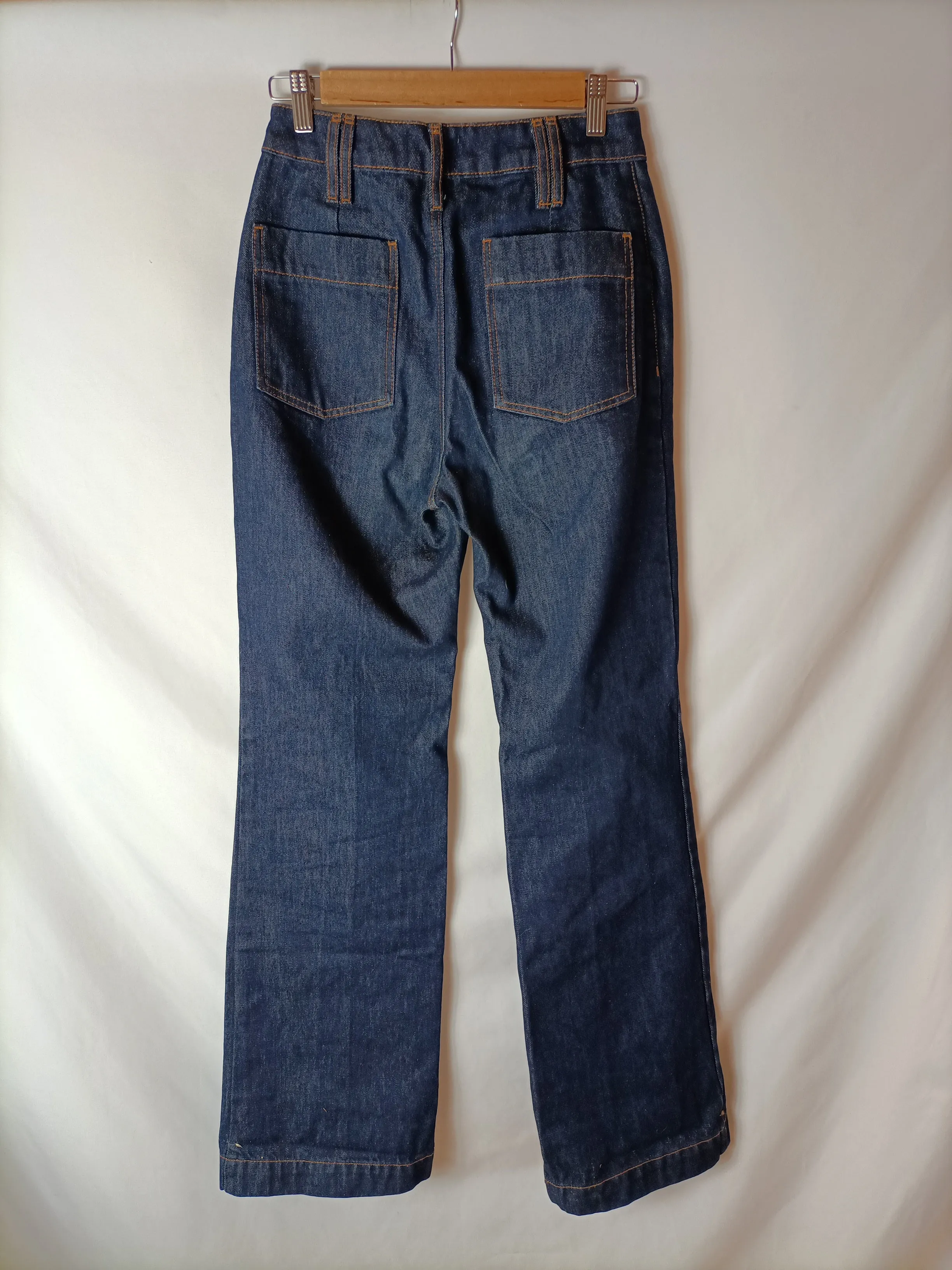 SEZANE. Pantalón vaquero ancho T.36