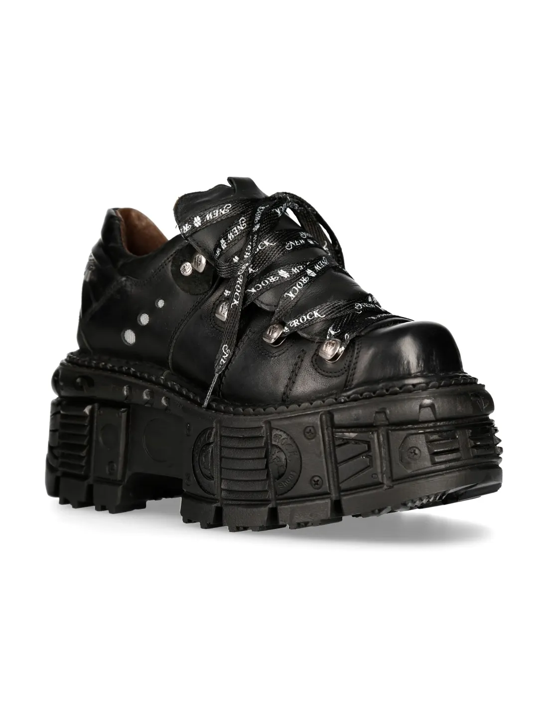 SHOE BLACK IMPERFECT WITH LACES MTANK120NSHLACES1