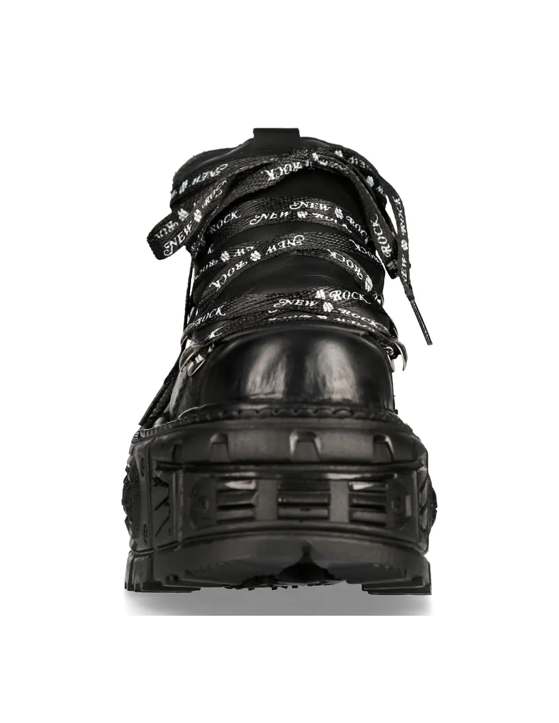SHOE BLACK IMPERFECT WITH LACES MTANK120NSHLACES1