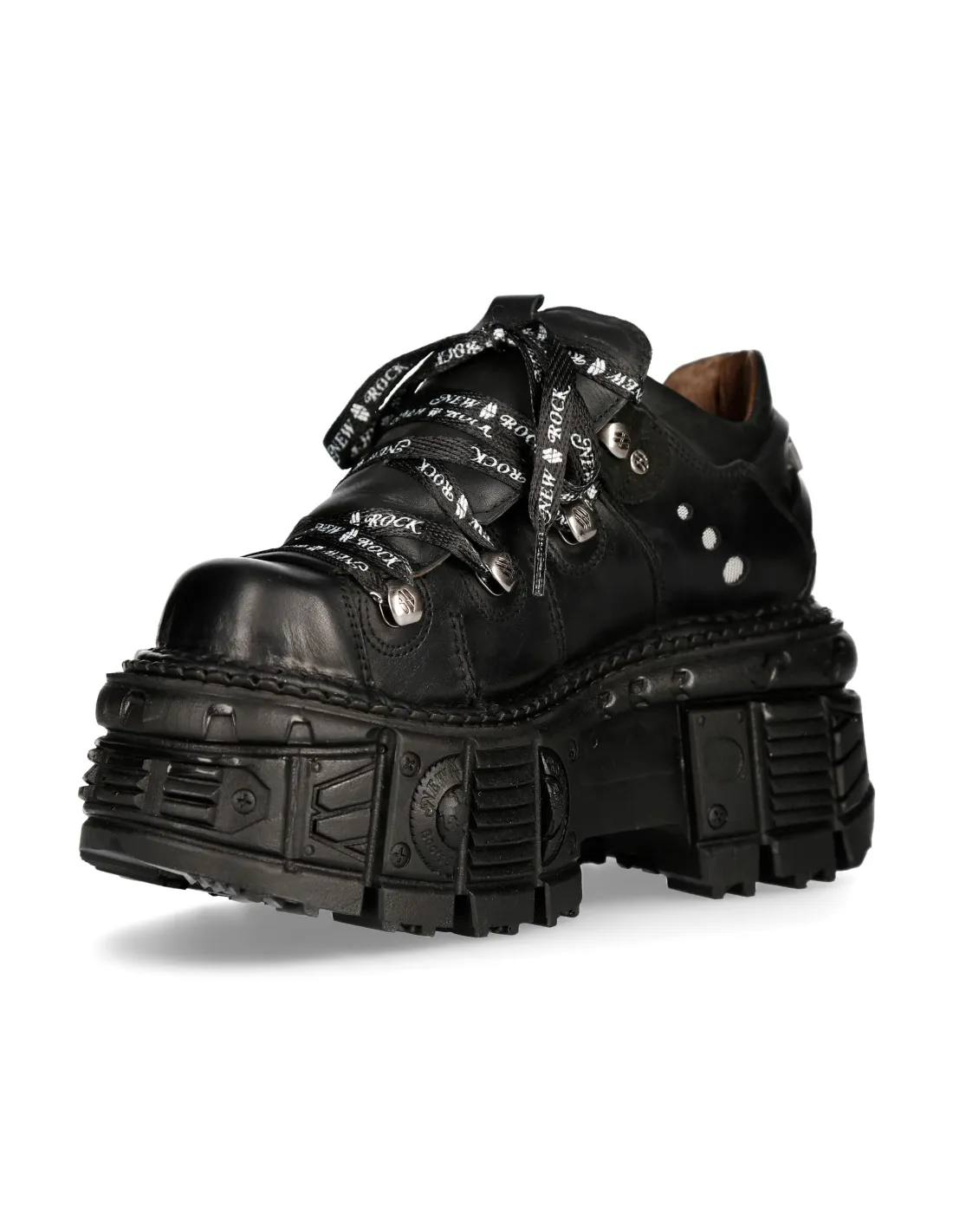 SHOE BLACK IMPERFECT WITH LACES MTANK120NSHLACES1