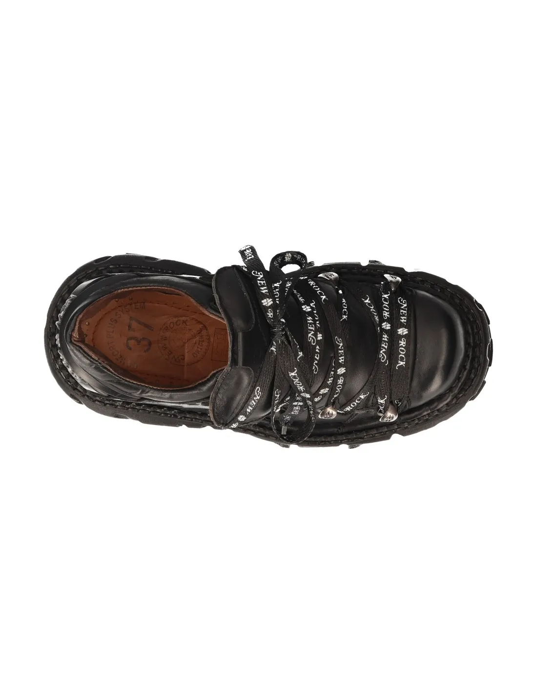SHOE BLACK IMPERFECT WITH LACES MTANK120NSHLACES1