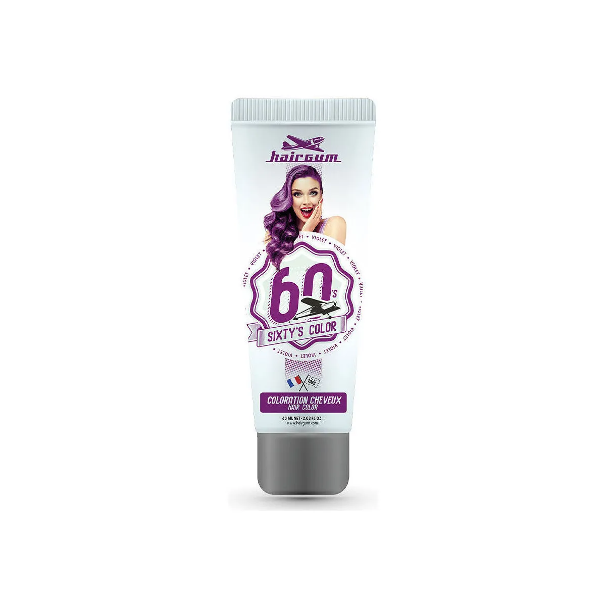 Sixty's Color Hair Color violet