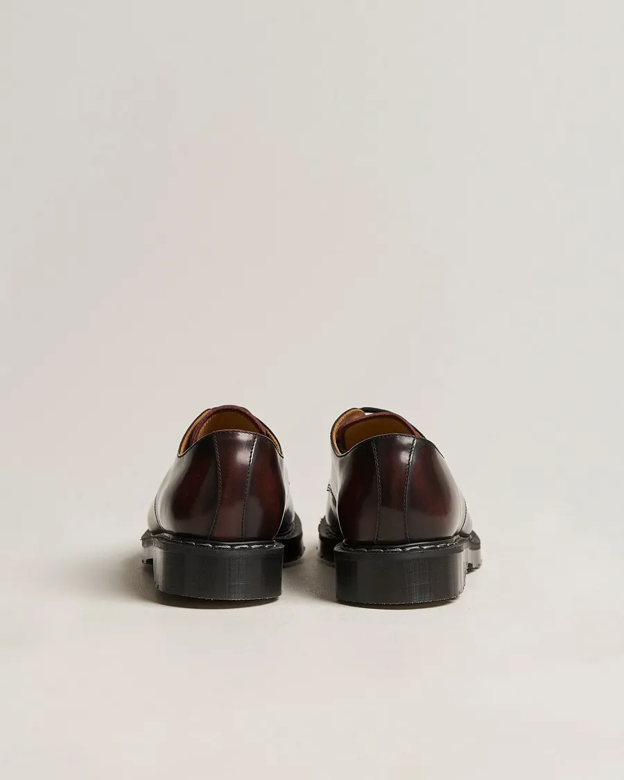 Solovair 3 Eye Gibson Shoe Burgundy Shine