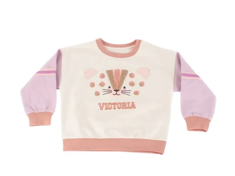 SUDADERA PARA NIÑA JUNGLA VICTORIA EN COLOR ROSA 9124030