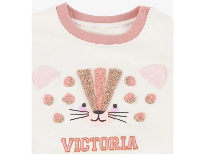 SUDADERA PARA NIÑA JUNGLA VICTORIA EN COLOR ROSA 9124030