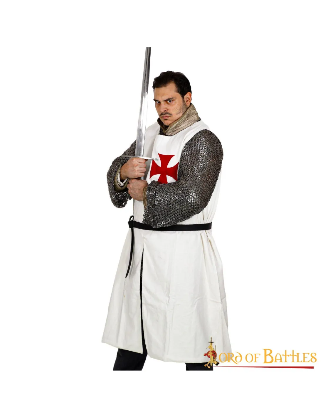 Tabardo de los Caballeros Templarios con cruz Paté