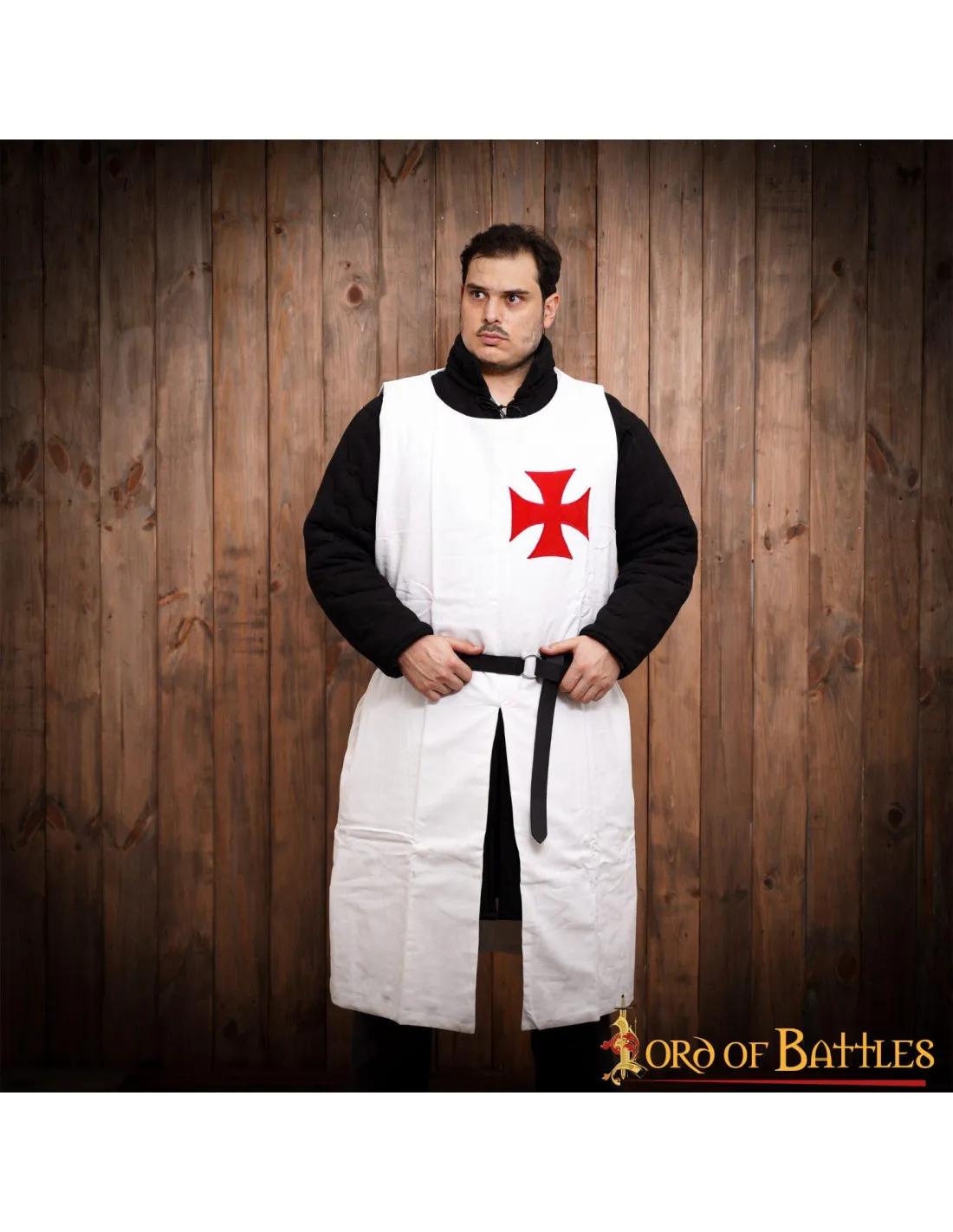 Tabardo de los Caballeros Templarios con cruz Paté