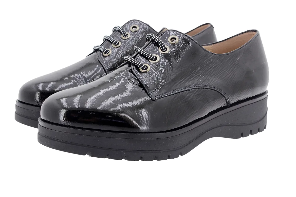 Tie shoe Black Patent