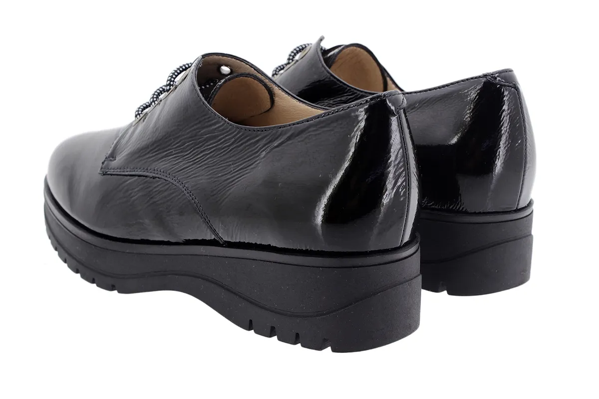 Tie shoe Black Patent