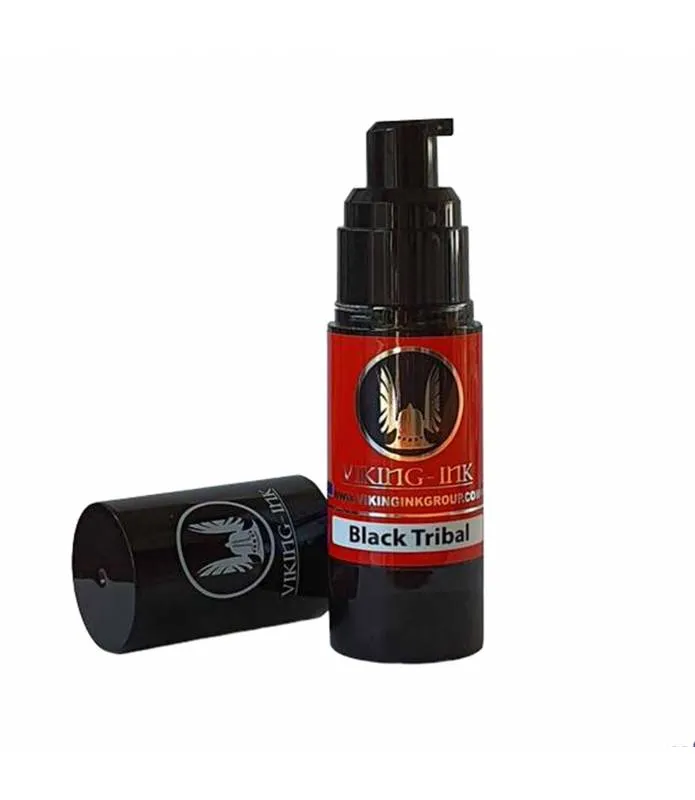TINTA PARA TATUAR VIKING INK  BLACK TRIBAL 30 ML