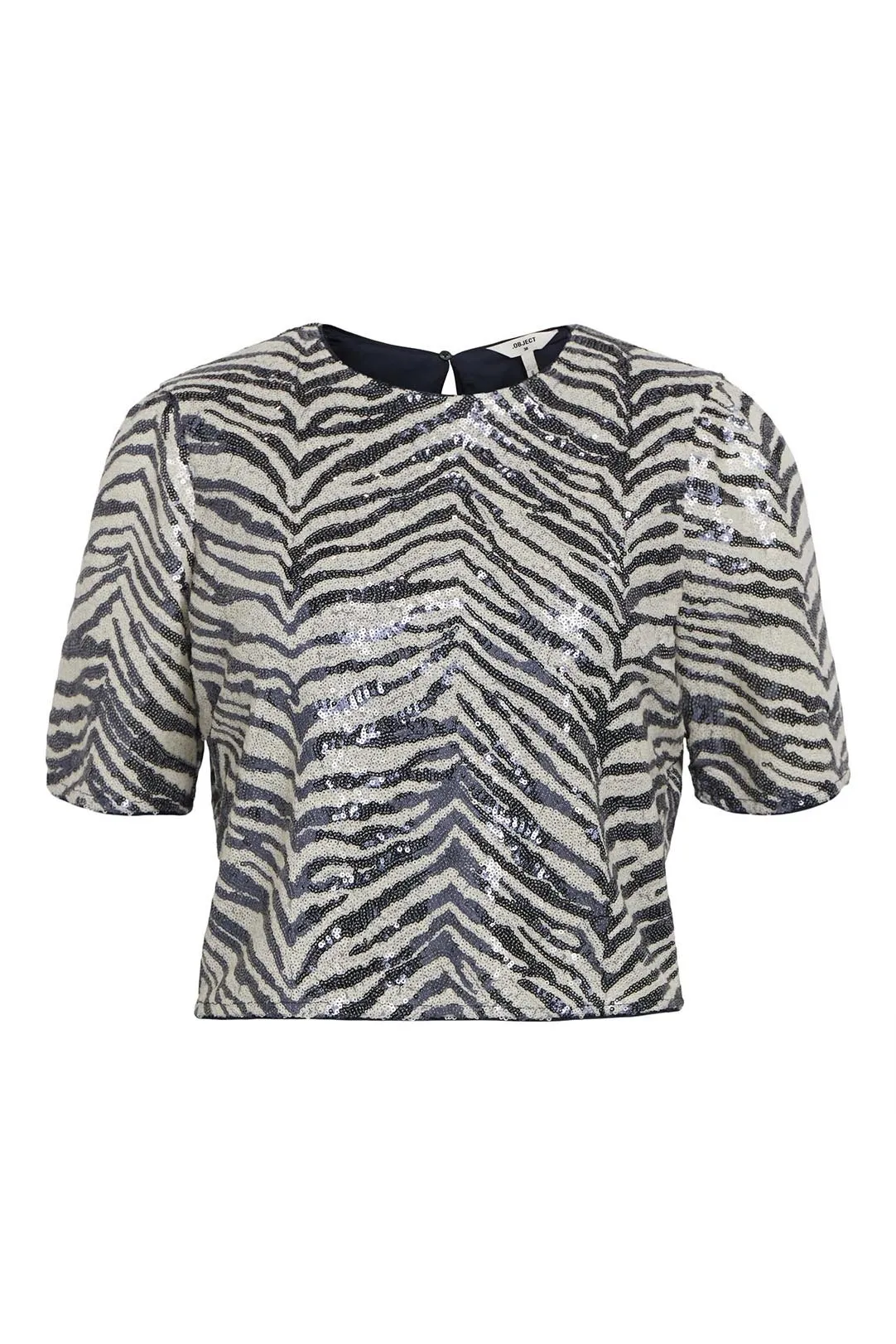 TOP LENTEJUELAS OBJNIDIA NEGRO