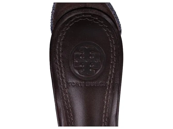 Tory Burch Colorblock Sandalias de cuña de madera en cuero multicolor Impresión de pitón 