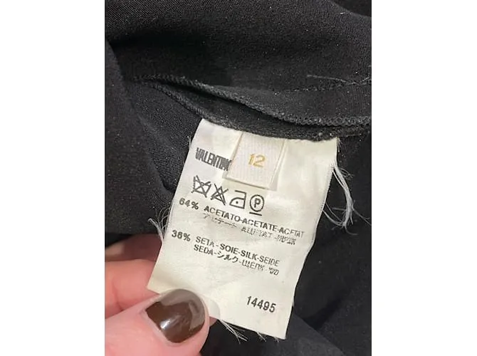 VALENTINO GARAVANI Pantalón T.Seda L Internacional Negro 