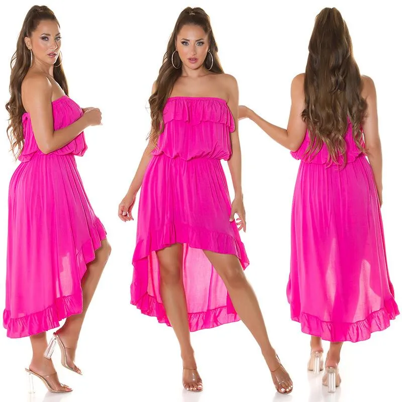 Vestido de verano dos largos Rosa