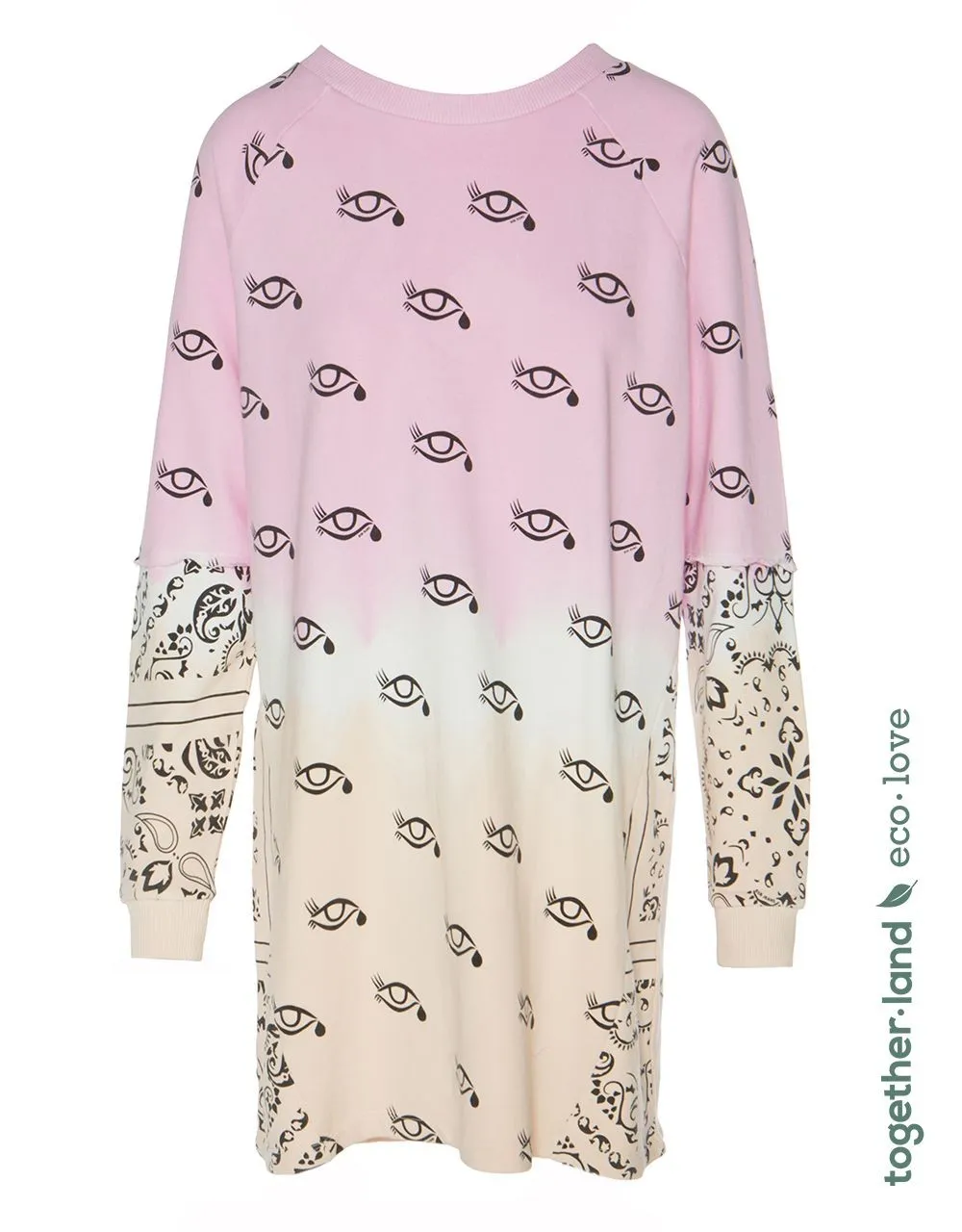 Vestido sudadera Ojos