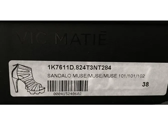 Vic Matié Sandalias de musa Negro 
