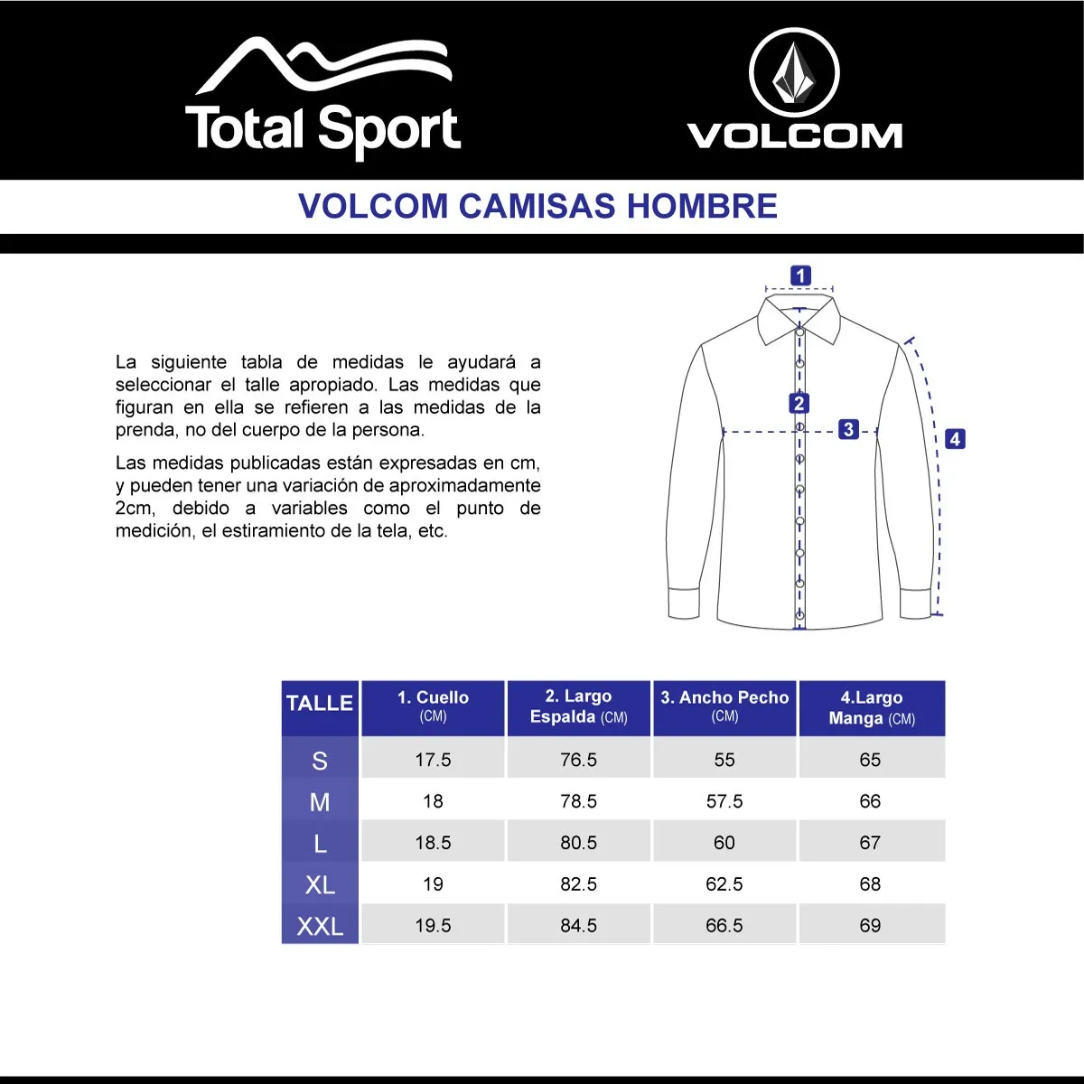 Volcom Camisaco Sh Ml Hombre – 02006